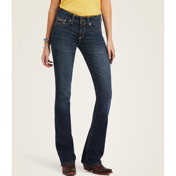 New Women’s Ariat R.E.A.L. Perfect Rise Lexie Boot Cut Jean in Missouri - Picture 1 of 2